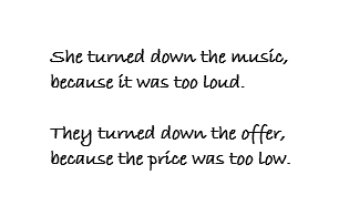 turn down phrasal verb vs. idiom