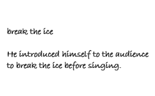break the ice examples